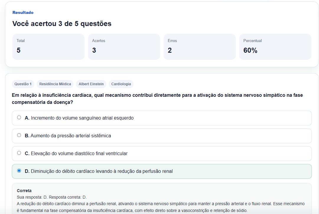 Result card: 3 of 5 correct, 60%, followed by the first question marked correct with its explanation