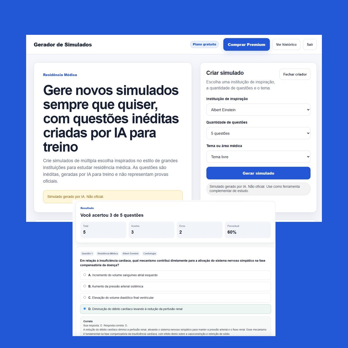 Gerador de Simulados